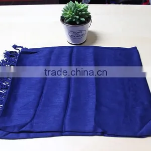 Fashionable Satin Printed Pure Color Heated Scarf Brand Pashmina Scarf Acrylic Reverse Knit Scarf thumbnail-1