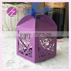Hot SaleOEM Favor Box Wedding Candy Box Wedding Invitation Gift Box Laser Cut Heart Shape Custom Size Names&date Package Box thumbnail-1
