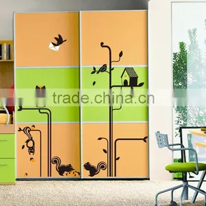 ALFOREVER AY9126 Black Owl Tree Sticker,owl Decals for Home Decoration thumbnail-4