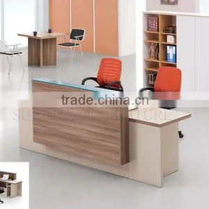 Beauty Salon Furniture White Front Reception Desk Wood Shop Counter Design (SZ-RTB033) thumbnail-5