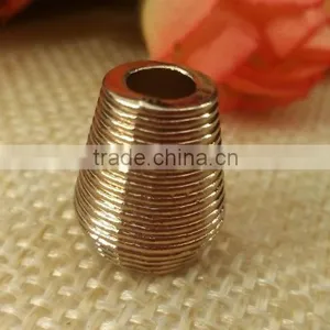 Thread Cord End Gold Metal Sliver Cord End thumbnail-3