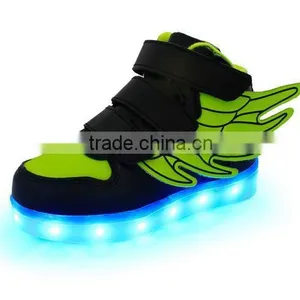 Kids Girls Boys LED Light Sneakers Luminous Casual Flashing Usb Charger Led Shoes thumbnail-2