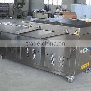 Quickly-frozen Foods Double Chamber Automatic Pendulum Cover Vacuum Packing Machine Hand Held Vacuum Packing With CE Certificate thumbnail-4