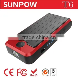 Sunpow 12000mah USA Market Hot Double Usb Portable Power Bank 12v Car Jump Starter With Air Compressor in Car Accessories thumbnail-1