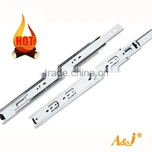 Kitchen Cabinets Hardware 3 Fold Full Extension Ball Bearing Telescopic Channel Drawer Slide (8"-24") thumbnail-2