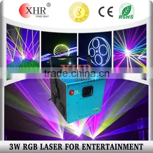 Stage DJ Laser 3 Watt Full Color Animation Disco Rgb Laser Light thumbnail-1