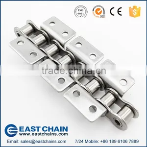 Industry Stainless Steel Roller Chain 08A With SK1 Attachments thumbnail-5