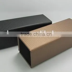 Diamond Grid Square PU Leather Eyewear Packing Case thumbnail-5