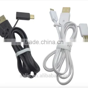2016 New Arrival 2 in 1usb Charger Cable for Type c and Micro Usb Phone Made in China thumbnail-3