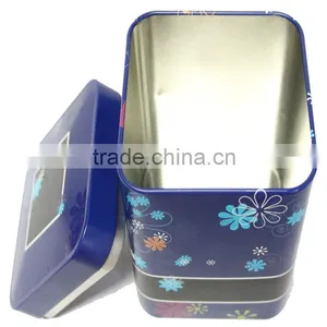 Square-shaped Tea Tin Boxes,Tea Tin Packaging Box for Wholesale thumbnail-1