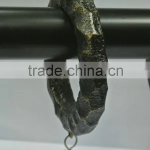 Custom Rocky Resin Curtain Rod Rings With Clips, Drapery Rods And Rings For 1-1/2", 1-3/4" and 2" Wood Curtain Rods thumbnail-3