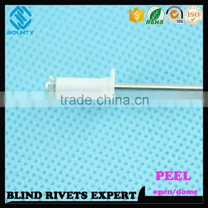 HIGH QUALITY OPEN END MANUFACTURER PROTRUDING CROWN HEAD ALUMINUM PEEL TYPE RIVETS thumbnail-2
