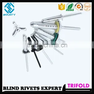 HIGH QUALITY FACTORY LARGE FLANGE HEAD TRI-GRIP BLIND RIVETS FOR GLASS CURTAIN WALL thumbnail-3
