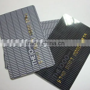 Embossed and Gold Foil PVC Card thumbnail-1
