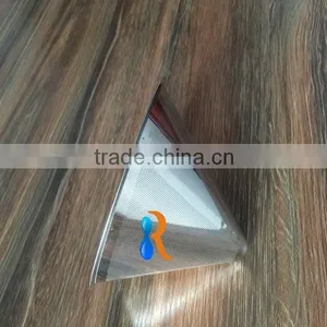 Trade Assurance Stainless Steel Reusable Fine Mesh Pour Over Cone Cafetiere Coffee Filter thumbnail-3