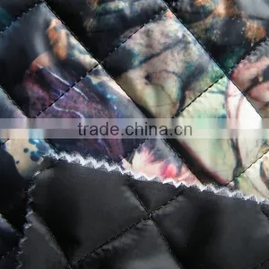 Printed Waterproof Winter Warm Double-faced Plaid Taffeta Quilting Fabric thumbnail-3