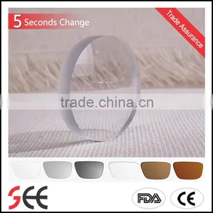 High Quality Lenses Photochromic Semi-finsished 1.56 5 Seconds PGX Flat-Top S/F thumbnail-1