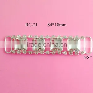 Stock Hot Selling Acrylic Rhinestone Connector for Headband/hairwear(RC-21) thumbnail-1