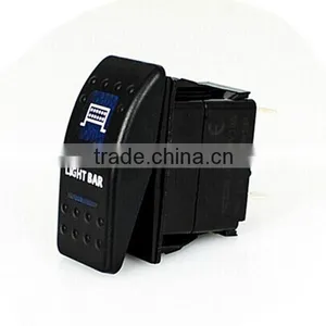 Rocker Switch WK 12 Volt LED Light Bar Waterproof Ip68 on off Blue thumbnail-1