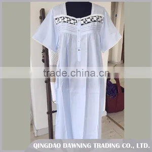 Fast Delivery Embroidered Cotton Nightgown For Women thumbnail-1