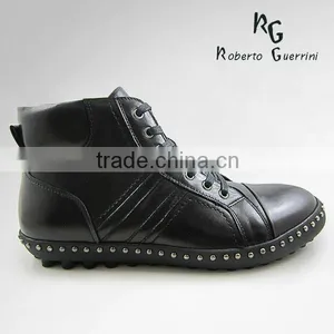 Man Casual Leather Boot thumbnail-2
