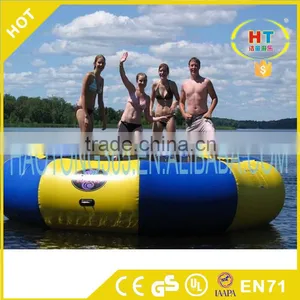 New Round Water Air Bouncer With Spring Structure Inflatable Water Trampoline for Sale thumbnail-6