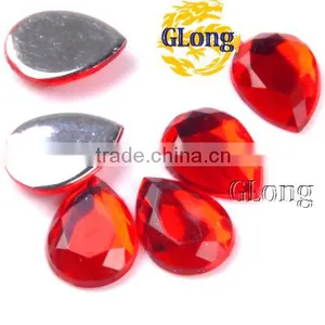10*14mm Water Drop 3D Shape Acrylic Flat Back Mix Color Rhinestone Crystal For Stylish Bag Garment Shoes #GY015-14P(Mix-s) thumbnail-2
