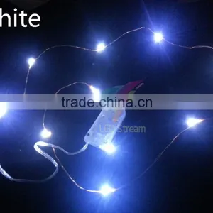 Low Voltage Led 3.3ft Mini Silver Wire String Light / Led Copper Wire String Light / Led Rice Light thumbnail-1
