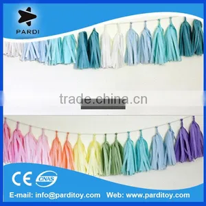 Colorful Party Tissue Paper Tassel Garland Decoration Quality Choice thumbnail-1