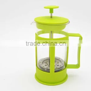 350ml COLOR BOROSILICATE GLASS COFFEE PRESS/COFFEE PLUNGER thumbnail-3