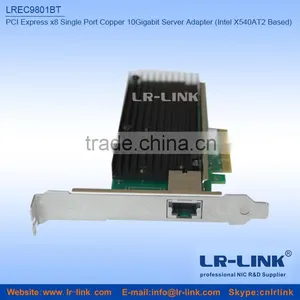 LR-LINK LREC9801BT PCIe x8 Single RJ45 10G Network Card Based On Intel X540AT2 Chipset thumbnail-3