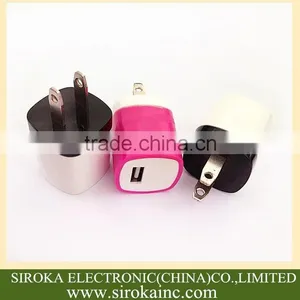 Mobile Phone Accessories US Plug 1A/1.5A USB Travel Charger Customized Colors USB Wall Charger for IPhone IPad Table PC thumbnail-4