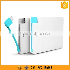 ABS Slim ABS Factory Custom Unique Power Bank Credit Card 2000mAh thumbnail-4
