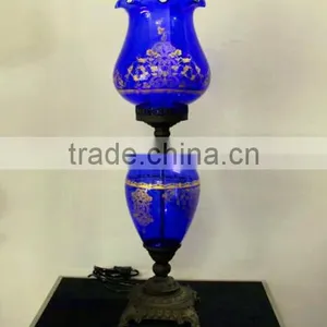 Classcial Antique Hand Blown Glass Table Light Table Lamp thumbnail-1
