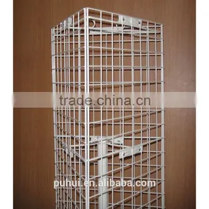 3 Sides Floor Spinning Grid Wire Rack Display for Promotion Purpose thumbnail-2