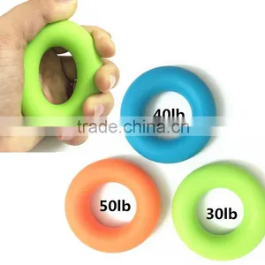 3pcs Set Hand Gripper Grip Silicone Ring Resistance Strength Trainer Exerciser thumbnail-1