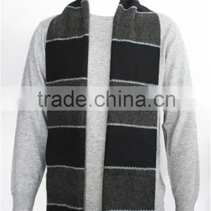 Yarn Dyed Plain Wool Scarf With Fringe thumbnail-2