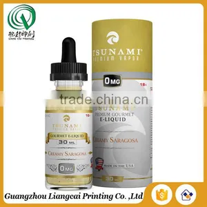 E-liquid Packaging Recysled Eco-friendly Custom Printed Cosmetic Round Box Round Box for Cosmetic thumbnail-1