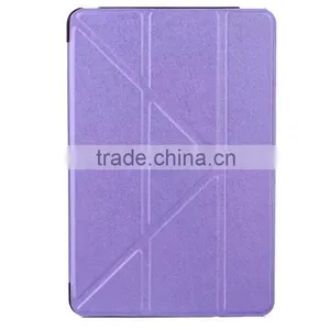Silk Pattern Bling PU Leather Transformer Foldable Cover For IPad Mini 4 thumbnail-5
