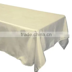 Ivory Satin Square Table Cloth/table Linen for Weddings thumbnail-1