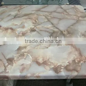 Square Artificial Marble Dining Table Top for Sale T2601 thumbnail-1