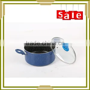 Pressed Aluminium Non Stick Metallic Coating Soup Pan thumbnail-3