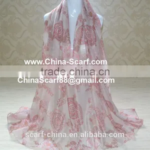Wholesale Viscose Flower Fashion Scarf thumbnail-4
