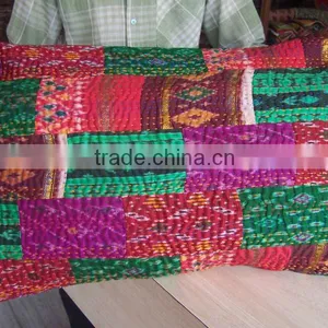 Ethnic Design Thread Work With Multi Colored Cotton Cushion Cover 45*45cm thumbnail-1