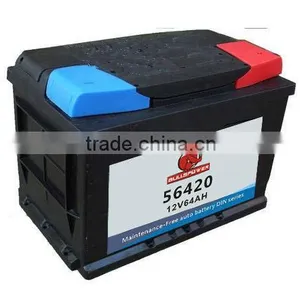 High Quality Car Battery 56420 DIN Standard mf 68ah 12v 75d23l Car Battery thumbnail-3