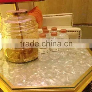 Triangular White Mother of Pearl Shell Mosaic Tile for Interior Wall thumbnail-1