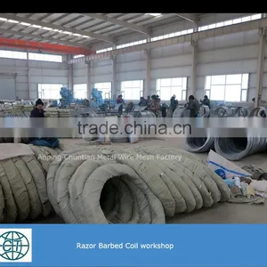 Concertina Galvanized Razor Barbed Wire Coil Fencing thumbnail-3