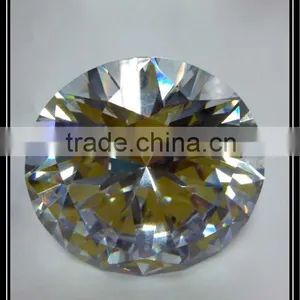 Round Brilliant White Stone-big Size 40mm Cubic Gems thumbnail-1
