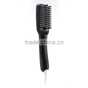 2016 New Arrival Professional Electric Hair Straightening Brush Anion Hair Straightner Brush Easy Hair Comb in Black thumbnail-3