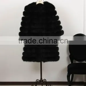 Hot Selling Black Fox Fur Coat for Women Winter thumbnail-4